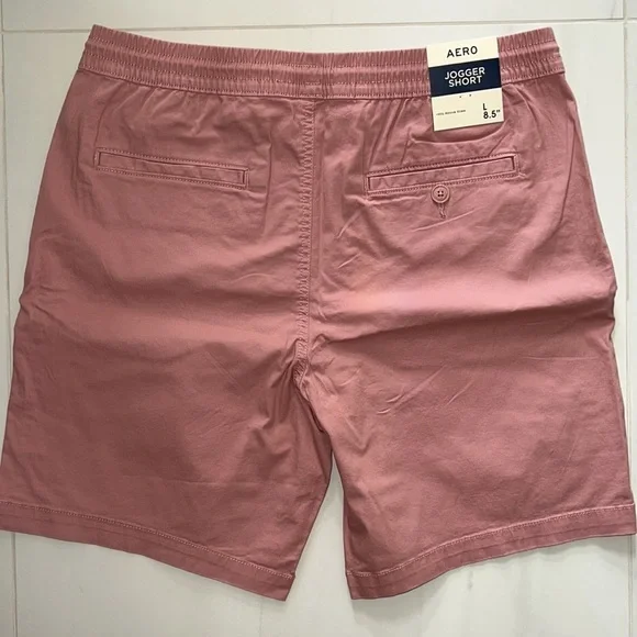 NWT Dark Pink Aeropostale Jogger Shorts Size L - Picture 5 of 6